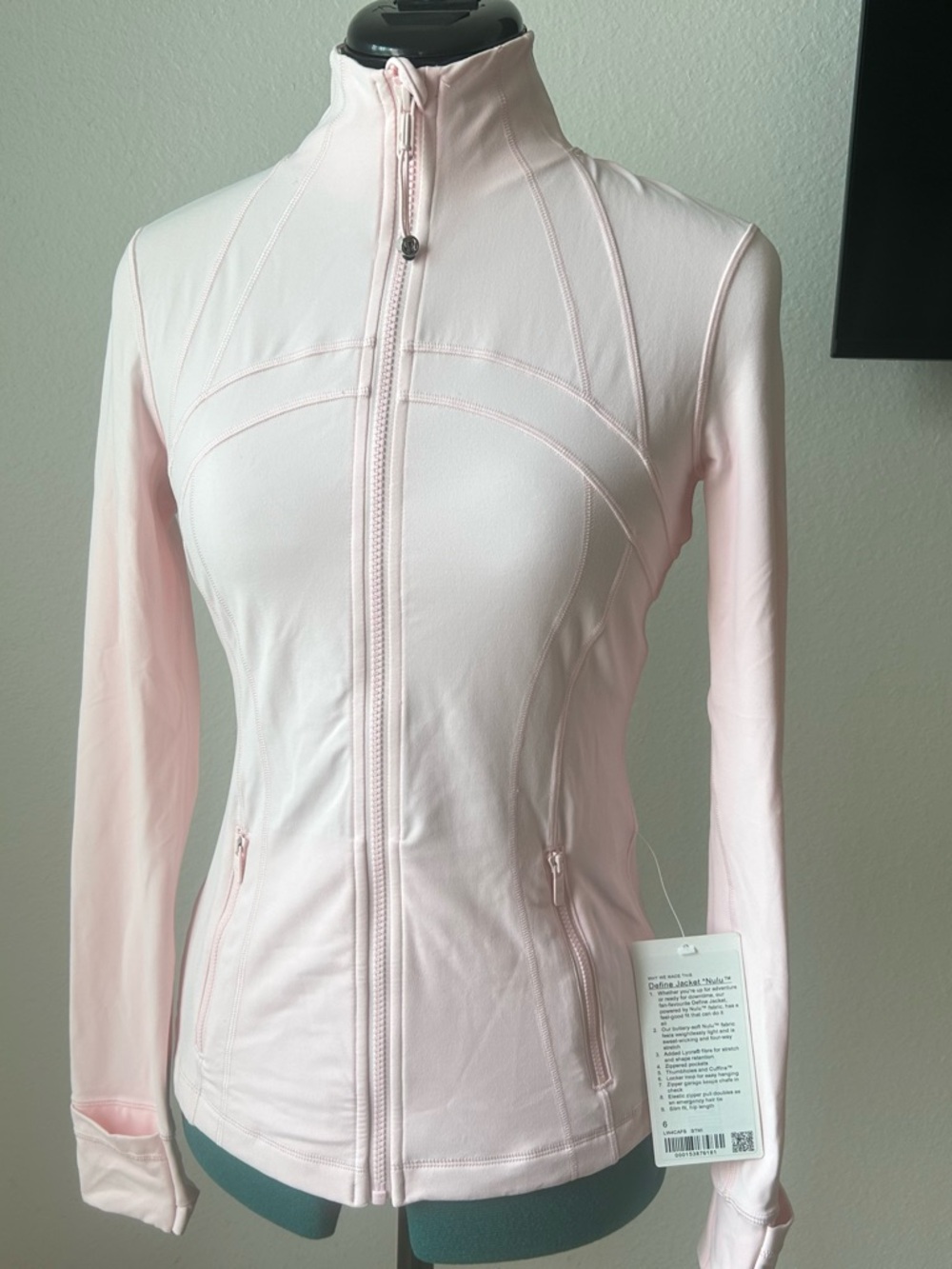 lululemon athletica Light Pink Zip-Up Athletic Jacket